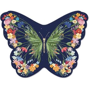 Botanical Garden Butterfly, Die-Cut Note Cards, 20 Blank Cards (12956)