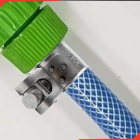 23-25mm 304 Stainless Steel T-Bolt Hose Clamps, Heavy Duty Adjustable Pipe Clamps with Wrench, Turbo Pipe Clamps High Pressure Hose Clamps for Automotive Intercooler Radiator Heater, 4 Pack in Saudi Arabia