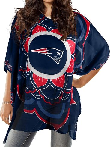 Littlearth New England Patriots NFL Sheer Caftan with Flower Design in Saudi Arabia