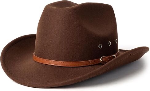 قبعة رعاة البقر ليسيانثوس للنساء والرجال، قبعات راعية البقر الغربية الكلاسيكية من فيدورا in Kuwait