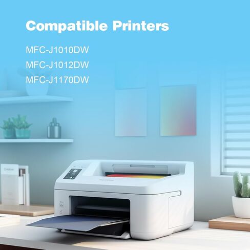خرطوشة حبر LC401 بديلة لطابعة Brother LC 401 LC-401 XL تستخدم مع طابعة Brother MFC-J1010DW MFC-J1012DW MFC-J1170DW (2BK، 1C، 1M، 1Y) in Saudi Arabia