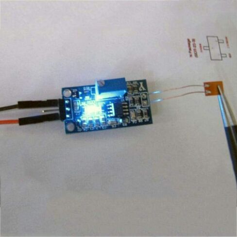 Taidacent Strain Gauge 350 Ohm Bend Flex Sensor Weighing Amplifier Module Pressure Sensor Analog Output Strain Gauge Test Kit (Extension Cable) in Saudi Arabia