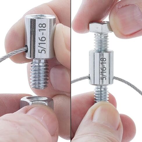 Nut and Bolt Thread Checker (Inch & Metric) -44 Male/Female Thread Identifier Gauges - 23 Inch & 21 Metric, Male/Female Gauges for Quickly Checking Nuts and Bolts Inch or Metric and Verifying The Size in Saudi Arabia