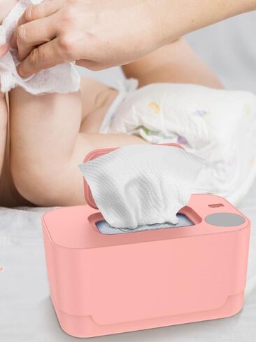 Baby Wipe Warmer Wipe Warmer Dispenser Thermostat Even Heating Baby Wipe Heater Portable Wipes Warmer with USB Wet Wipes Heater for Baby Nursery (White) in Saudi Arabia
