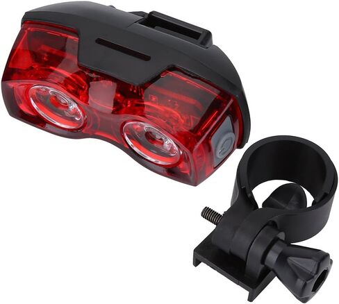 ضوء خلفي للدراجة، مصباح سرج خلفي LED للدراجة، تحذير للسلامة، ضوء أحمر، ملحق ركوب الليل، قطعتان بطارية AAA in Kuwait