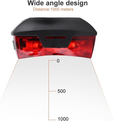 ضوء خلفي للدراجة، مصباح سرج خلفي LED للدراجة، تحذير للسلامة، ضوء أحمر، ملحق ركوب الليل، قطعتان بطارية AAA in Kuwait
