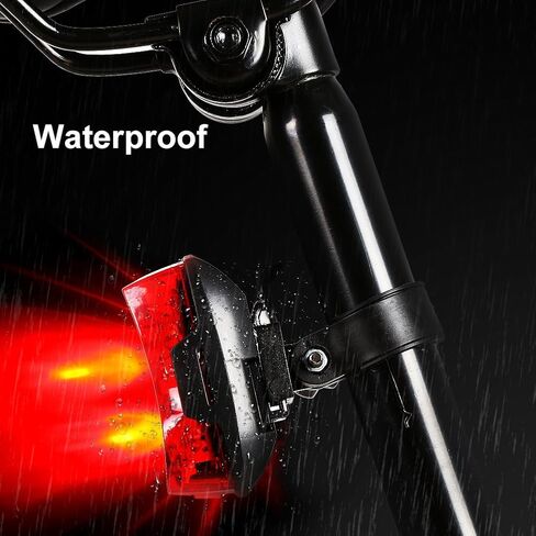 ضوء خلفي للدراجة، مصباح سرج خلفي LED للدراجة، تحذير للسلامة، ضوء أحمر، ملحق ركوب الليل، قطعتان بطارية AAA in Kuwait