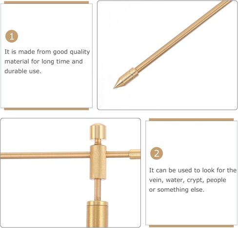 POPETPOP قضيب التغطيس النحاسي، قضبان السحرة، قضيب التغطيس القابل للسحب، قضبان التغطيس النحاسية، قضبان التغطيس المحمولة مع قضبان التكهن، حقيبة قضبان التغطيس المائية in Kuwait