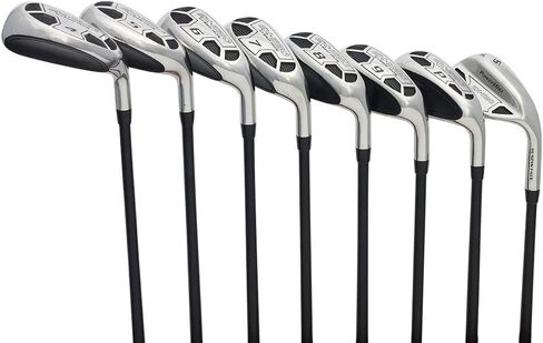 Men’s Powerbilt Golf EX-550 Hybrid Iron Set, which Includes: #4, 5, 6, 7, 8, 9, PW +SW Senior Flex Right Handed New Utility “A" Flex Club in Kuwait