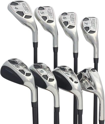 Men’s Powerbilt Golf EX-550 Hybrid Iron Set, which Includes: #4, 5, 6, 7, 8, 9, PW +SW Senior Flex Right Handed New Utility “A" Flex Club in Kuwait