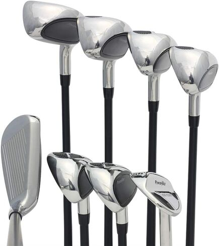 Men’s Powerbilt Golf EX-550 Hybrid Iron Set, which Includes: #4, 5, 6, 7, 8, 9, PW +SW Senior Flex Right Handed New Utility “A" Flex Club in Kuwait