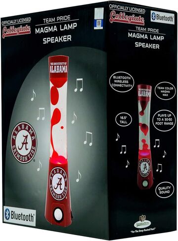 مصباح ألاباما كريمسون تايد 2 في 1 تيم ماجما مع مكبر صوت بلوتوث مدمج in Kuwait