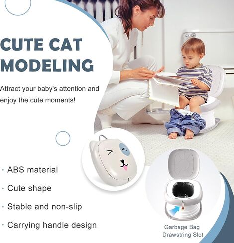 نونية السفر للأطفال الصغار المحمولة القابلة للطي للتدريب على المرحاض للأولاد والبنات والأطفال والأطفال في الأماكن المغلقة والمفتوحة، وردي in Kuwait