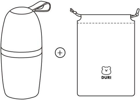 DURI Portable Baby Potty Child Urinal Toilet Training Emergency Pee Unisex Bottle for Camping, car Travel (Gray) in Saudi Arabia