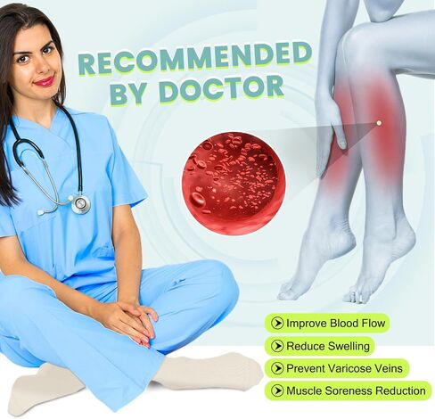 جوارب ضغط نحاسية 15-20 مم زئبق للرجال والنساء 8 أزواج - دعم الدورة الدموية للممرضات، والسفر، والجري، والمشي لمسافات طويلة، وكرة القدم in Kuwait