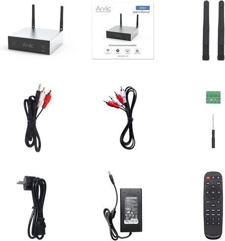 مضخم صوت بلوتوث Arylic Up2stream A50+ لمكبرات الصوت، نظام ستيريو TPA3116، صوت هاي فاي متعدد الغرف/متعدد المناطق، مضخم صوت ستيريو لاسلكي in Kuwait