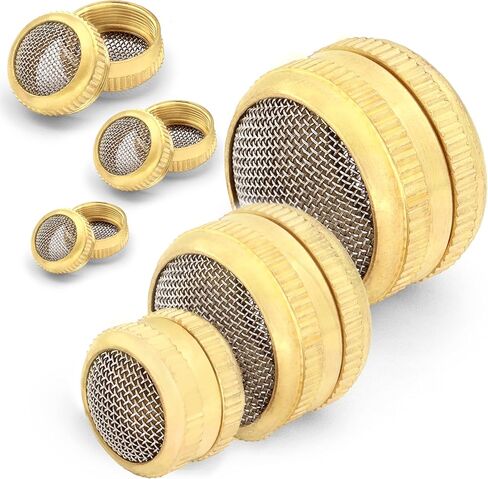 Ultrasonic Cleaner Baskets for Small Parts | Set of 2 Ultrasonic Parts Cleaner Basket with Screw Lock | Brass Body Stainless Steel Mesh Jewelry Steam Cleaner for Jewelry & Watch Parts | by MaxoPro in Saudi Arabia