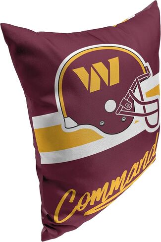 وسادة مزخرفة من Northwest الرسمية NFL Washington Commanders Nostalgic Proud، ألوان الفريق، 15 بوصة × 12 بوصة in Saudi Arabia