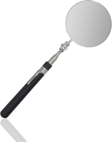 مرآة فحص تلسكوبية، أداة مرآة ميكانيكا تلسكوبية مستديرة مع مقبض ممتد لفحص حالة السيارة وفحص الأجزاء الصغيرة in Kuwait