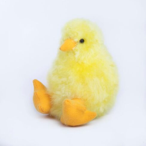 6" - Beautiful Baby alpaca fur chicken, Handmade Cute Stuffed Animal Toy for Kids, Soft Cuddly Stuffed Bear for Girls and Boys, Plush Teddy Gift for Kids and Adus in Saudi Arabia