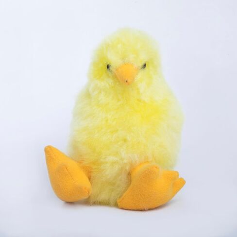 6" - Beautiful Baby alpaca fur chicken, Handmade Cute Stuffed Animal Toy for Kids, Soft Cuddly Stuffed Bear for Girls and Boys, Plush Teddy Gift for Kids and Adus in Saudi Arabia