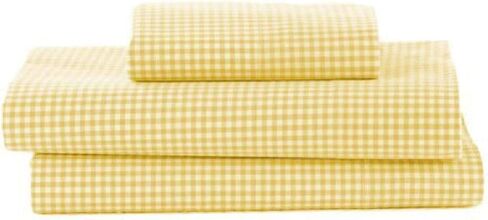 طقم ملاءات للأطفال الصغار من القماش القطني، أصفر in Kuwait