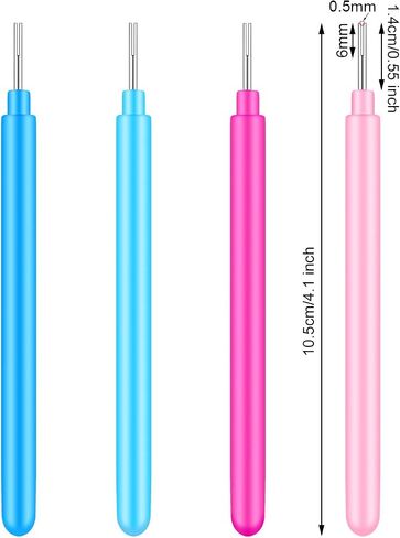 Paper Quilling Tools Rolling Curling Quilling Needle Pen DIY Cardmaking Paper Quilling Pen for Art Craft Handmade Tools, 4 Colors (24 Pieces) in Saudi Arabia