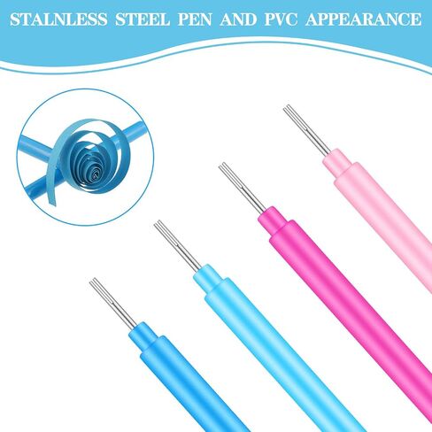Paper Quilling Tools Rolling Curling Quilling Needle Pen DIY Cardmaking Paper Quilling Pen for Art Craft Handmade Tools, 4 Colors (24 Pieces) in Saudi Arabia