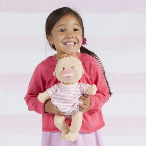 Manhattan Toy Baby Stella Soft First Baby Doll for Ages 1 Year and Up, 15", Peach in Saudi Arabia