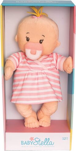 Manhattan Toy Baby Stella Soft First Baby Doll for Ages 1 Year and Up, 15", Peach in Saudi Arabia