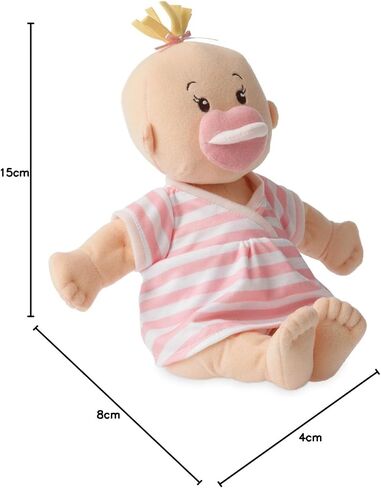 Manhattan Toy Baby Stella Soft First Baby Doll for Ages 1 Year and Up, 15", Peach in Saudi Arabia
