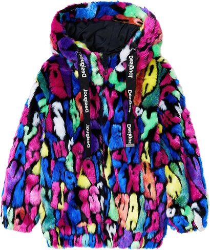 معطف منسوج للفتيات من Desigual، تشطيبات مادية in Saudi Arabia