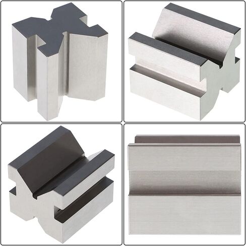 Findmall 1-3/8 LX 1-5/8 W X 1-3/4 H دقة V-Block ومجموعة المشابك in Kuwait