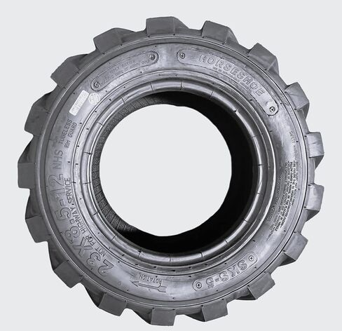 HORSESHOE 23x8.5-12 10Ply R-4 Super Heavy Duty E Load Skid Steer Tires w/Rim-Guard Wall 23x8.50-12 NHS 2385012 T168/SKS-5 L2/G2 (2) in Kuwait