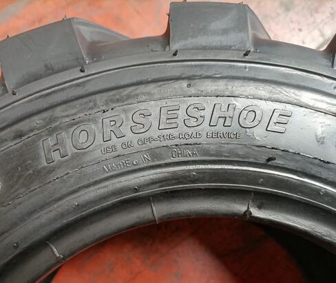 HORSESHOE 23x8.5-12 10Ply R-4 Super Heavy Duty E Load Skid Steer Tires w/Rim-Guard Wall 23x8.50-12 NHS 2385012 T168/SKS-5 L2/G2 (2) in Kuwait