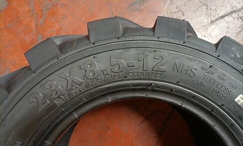 HORSESHOE 23x8.5-12 10Ply R-4 Super Heavy Duty E Load Skid Steer Tires w/Rim-Guard Wall 23x8.50-12 NHS 2385012 T168/SKS-5 L2/G2 (2) in Kuwait