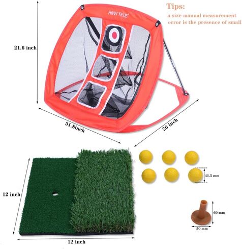 شبكة تقطيع الجولف المنبثقة، شبكة ضرب الجولف في الأماكن المغلقة/الخارجية مع بساط الجولف للعبة التأرجح في الفناء الخلفي الداخلي in Kuwait