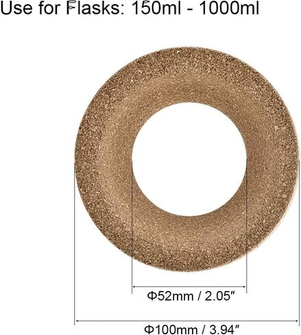 uxcell Lab Flask Support Cork Stand 100mm Diameter Round Bottom Holder for 150ml-1000ml Flasks 2Pcs in Saudi Arabia