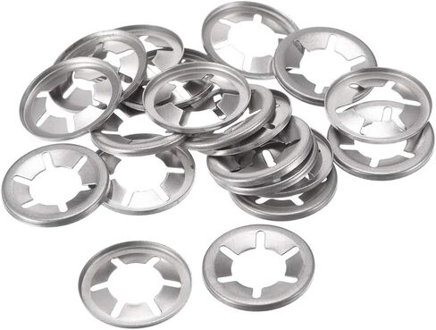 uxcell M12 Star Locking Washer 11.2mm I.D. 24.5mm O.D. Internal Tooth Lock Washers Push-On Locking Speed Clip 304 Stainless Steel 20pcs in Saudi Arabia