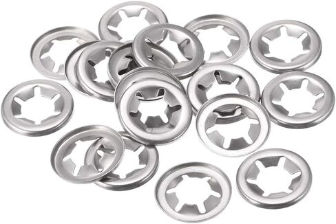 uxcell M12 Star Locking Washer 11.2mm I.D. 24.5mm O.D. Internal Tooth Lock Washers Push-On Locking Speed Clip 304 Stainless Steel 20pcs in Saudi Arabia