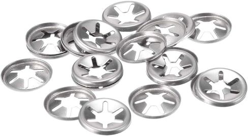 uxcell M12 Star Locking Washer 11.2mm I.D. 24.5mm O.D. Internal Tooth Lock Washers Push-On Locking Speed Clip 304 Stainless Steel 20pcs in Saudi Arabia