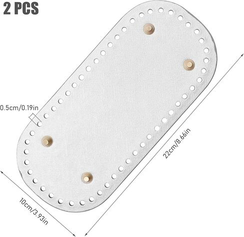 قطعتان من حقيبة الكروشيه السفلية، قاعدة محفظة كروشيه، وسادة قاعدة سفلية لحقيبة جلدية من البولي يوريثان، أكياس حياكة طويلة بيضاوية الشكل للأظافر، وسادة سفلية للحقيبة DIY لحقيبة اليد، وحقائب الكتف، وصناعة المحفظة in Kuwait