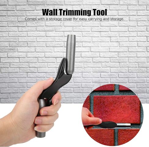 Brick Jointer Manual Brick Jointer for Masonry, Handheld Builder Brick Trimming Tool, Wall Beauty Stitcher 1/2in 5/8in 3/4in 7/8in, Jointer Barrel Bricklaying Jointer for Bricklaye in Kuwait