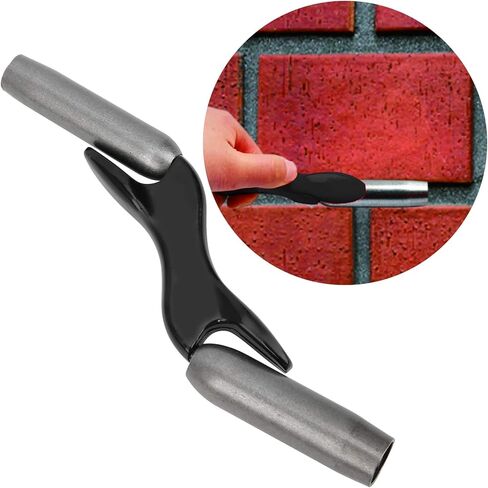 Brick Jointer Manual Brick Jointer for Masonry, Handheld Builder Brick Trimming Tool, Wall Beauty Stitcher 1/2in 5/8in 3/4in 7/8in, Jointer Barrel Bricklaying Jointer for Bricklaye in Kuwait