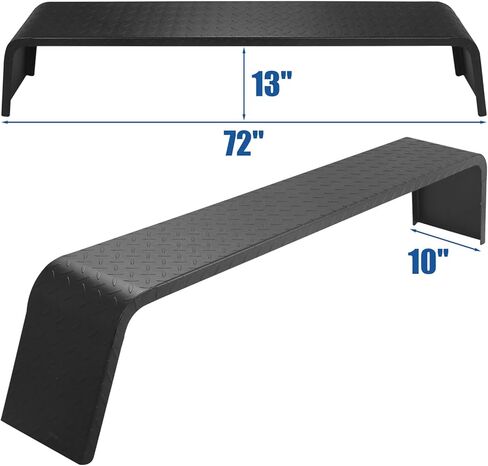 مصدات مقطورة فولاذية شديدة التحمل - 10-1/4 بوصة × 72-7/8 بوصة × 13 بوصة - تناسب مقطورات المحور الترادفي بعجلات 13 بوصة - 15 بوصة - قطعتان in Kuwait