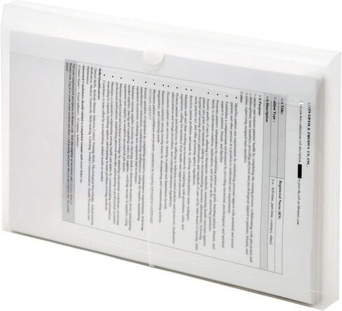 مظاريف Lion Vel-Close-R من البوليستر الشفاف مع وصلة مجمعة، قانوني، تحميل علوي، 6 EA/Pack، 1 Pack (22500-CR) in Kuwait