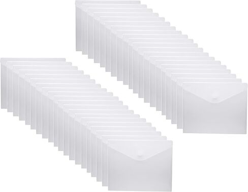 8.5 x 11 Clear Letter Sized Plastic Envelopes Document File Storage Holder 10 Pack Hook Loop Closure (10 Pack) in Saudi Arabia