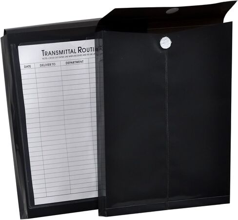 مظاريف Lion File-N-Send Poly Inter-office، مقاس 10 × 15 بوصة، شفافة، 6 EA/Pack، حزمة واحدة (22900-CR) in Kuwait