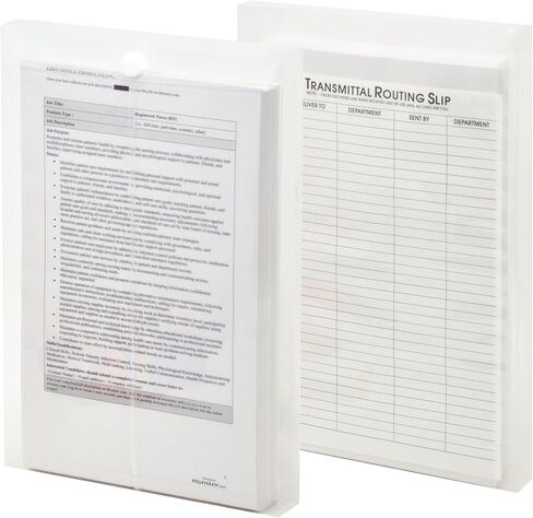 مظاريف Lion File-N-Send Poly Inter-office، مقاس 10 × 15 بوصة، شفافة، 6 EA/Pack، حزمة واحدة (22900-CR) in Kuwait