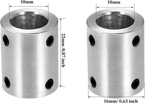 4Pcs 12mm to 12mm Rigid Motor Shaft Coupling Coupler Sleeve Coupling Adapter for 3D Printers RC Motor Accessories in Saudi Arabia